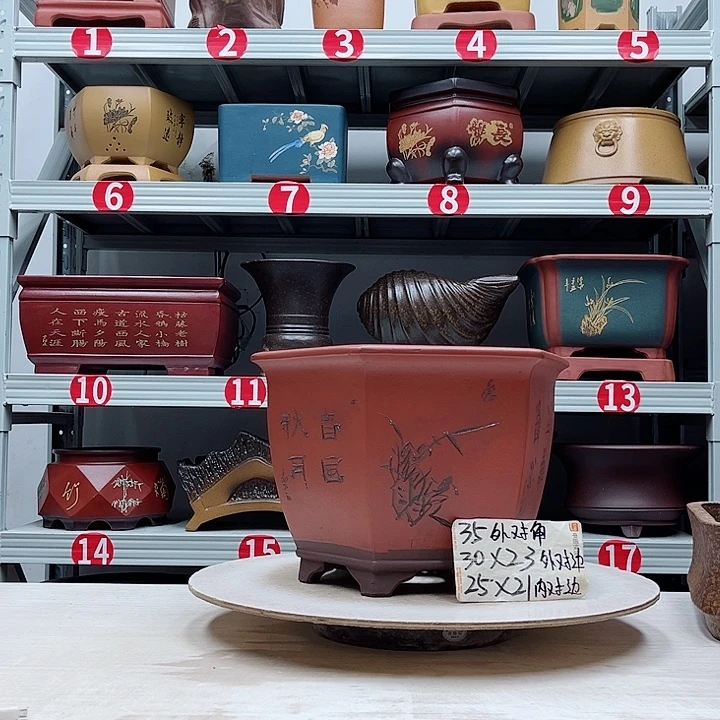 紫砂花盆紫砂花盆