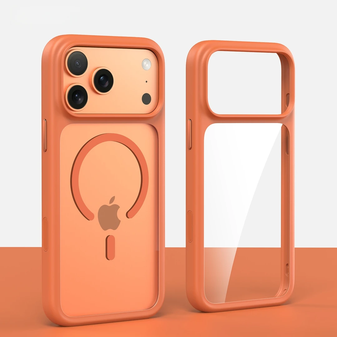 适用苹果17ProMax手机壳iPhone17Pro超薄透明防摔AI相机按键磁吸