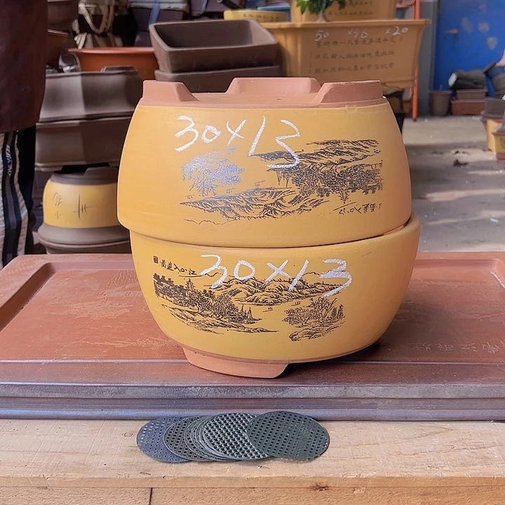 紫砂花盆紫砂花盆