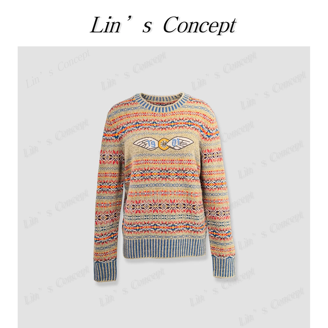 【Lin's concept】{救赎之眼}费尔导风系列针织毛衣DL2406802