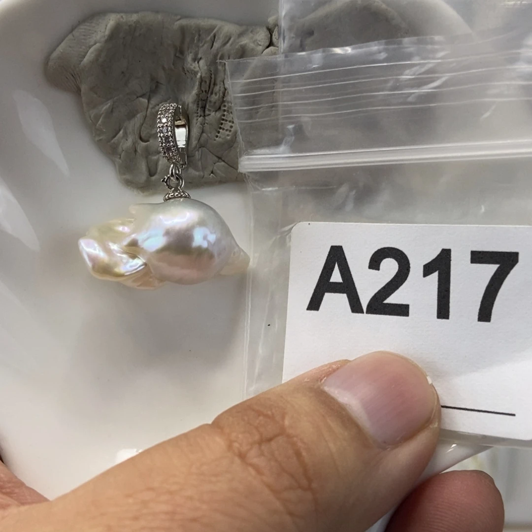 淡水珍珠合金吊坠(不含链)
