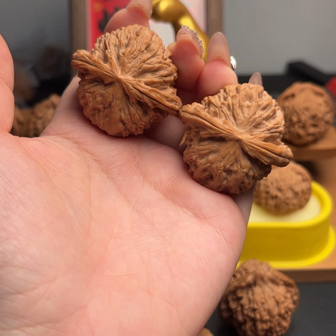 把件文玩核桃白狮子42修