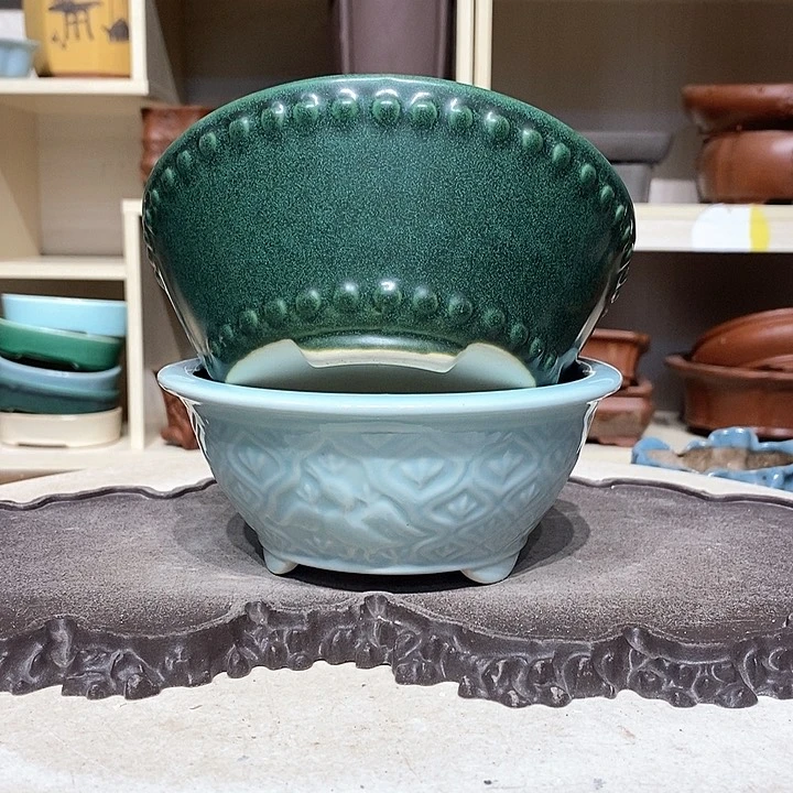 紫砂花盆瑕疵6.5-15。。。（2）