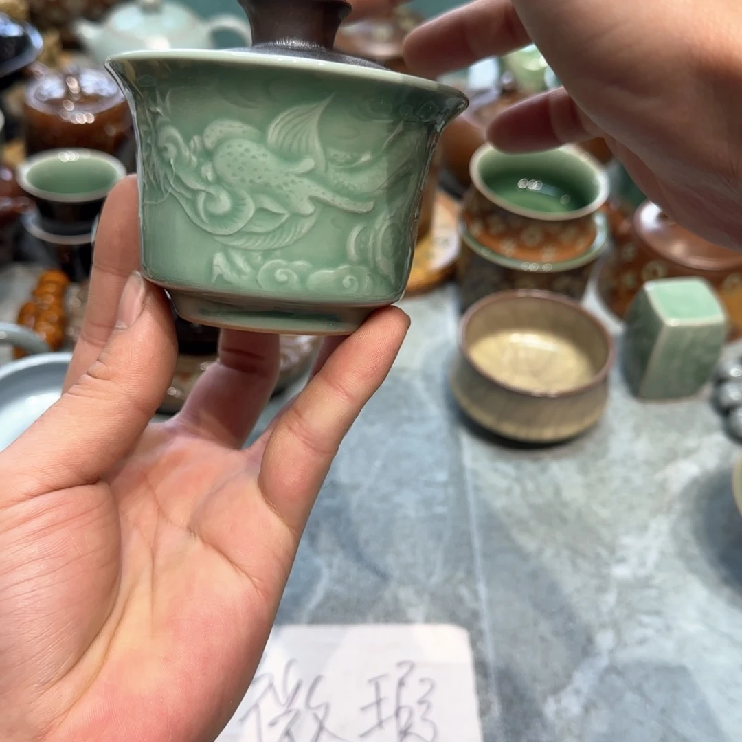 小金茶具青瓷茶器