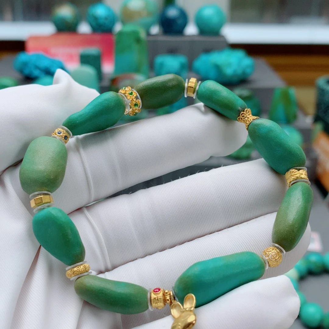 绿松石其他18K金镶嵌