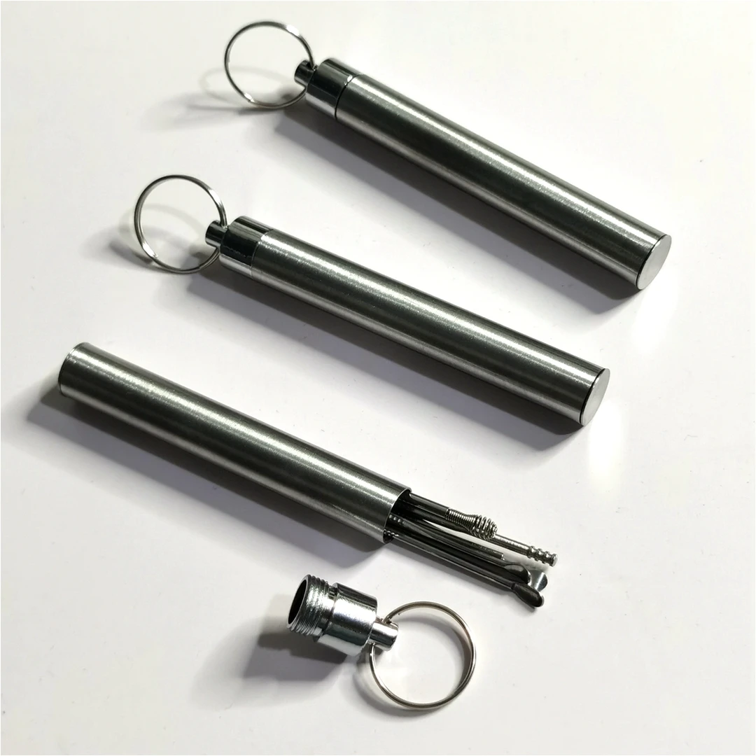 好品质不锈钢金属质感掏耳勺采耳工具6件套Q73