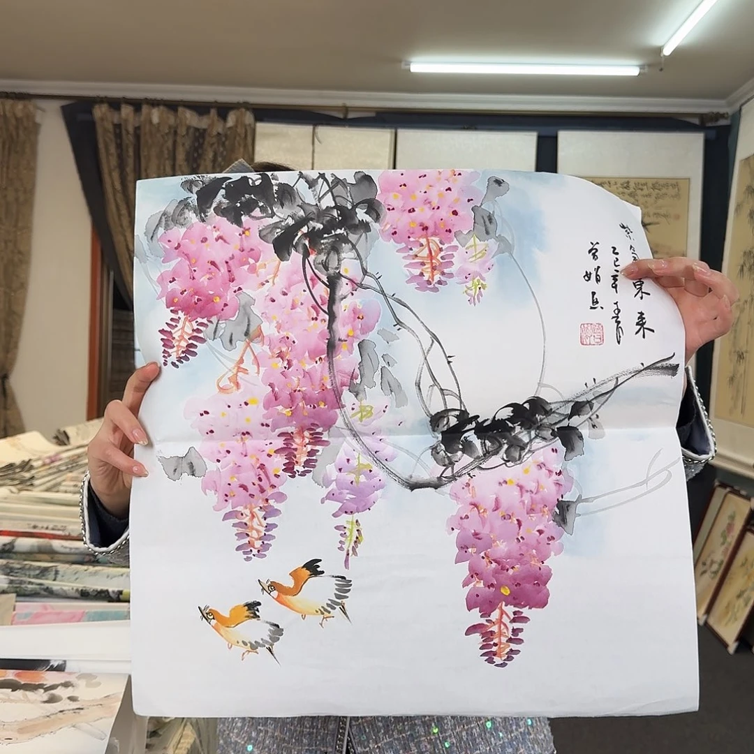 纯手绘国画作品好看