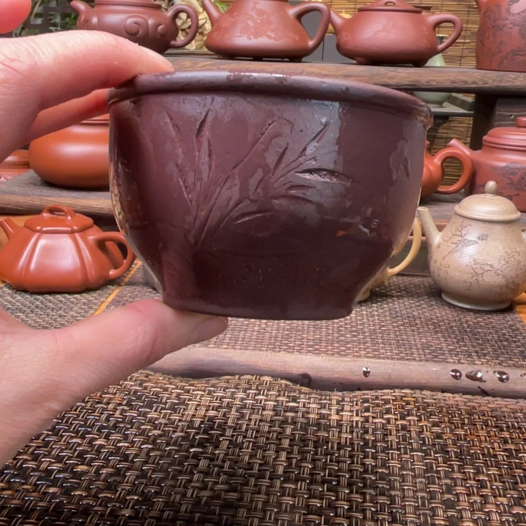 紫砂茶壶宜兴原矿紫砂手工制120