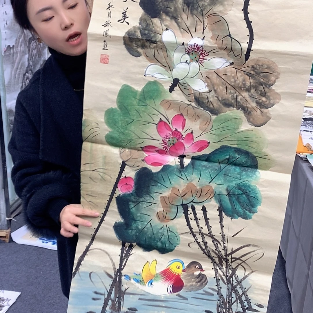 国画国画手绘作品