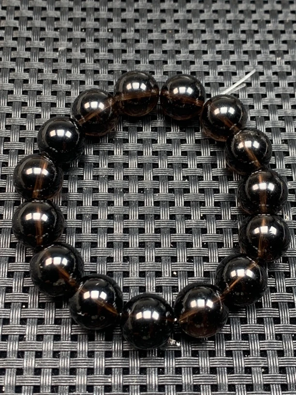 天然茶色水晶手串