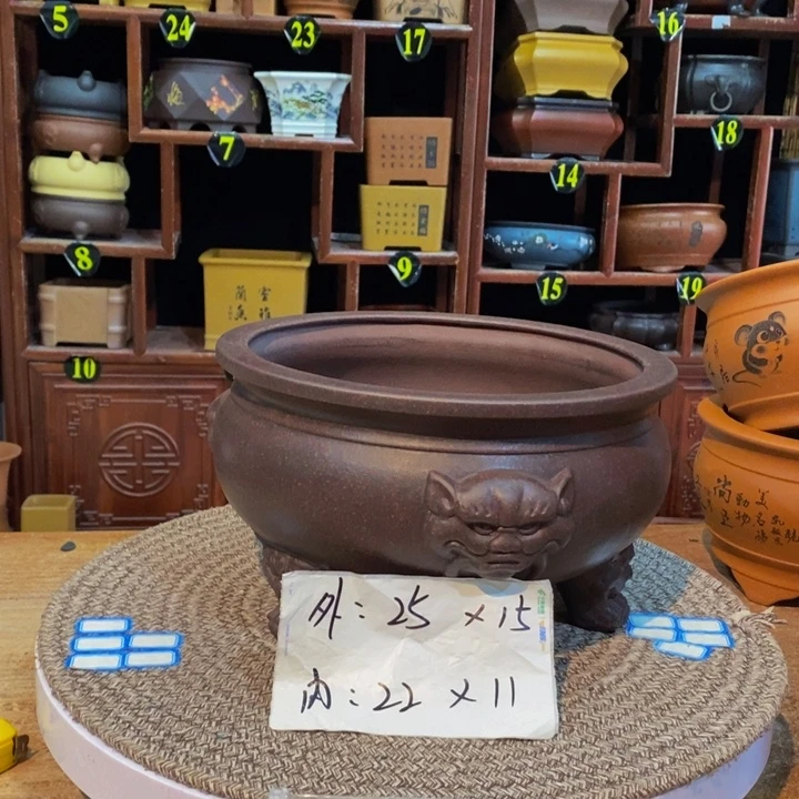 紫砂花盆紫砂花盆