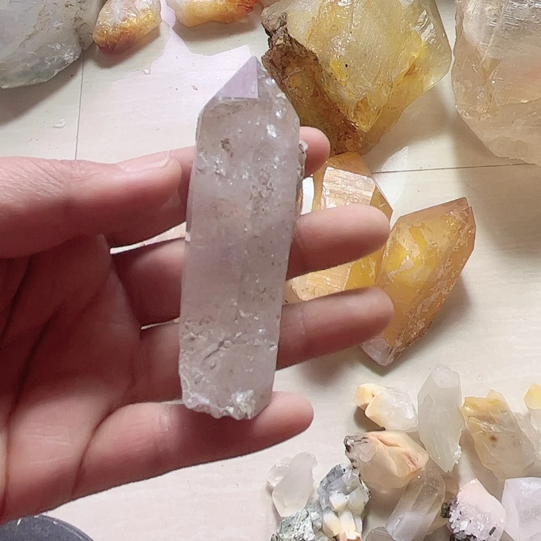 天然水晶原石未镶嵌水晶Z***…