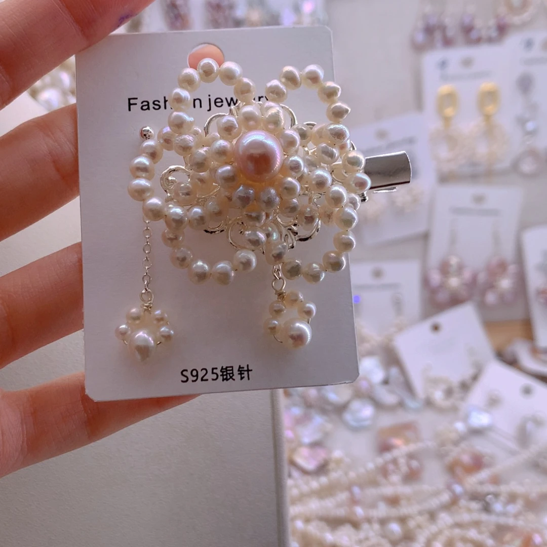 薄***荷项圈套装淡水珍珠未镶嵌