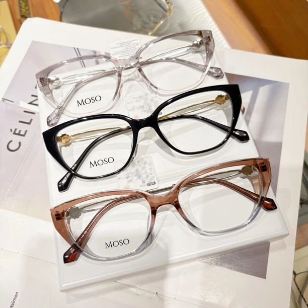 复古黑框猫眼平光镜女款大框显脸小近视可配度数29