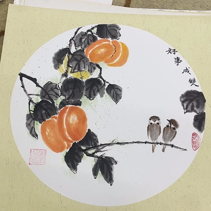 国画38-38卡纸作品艺