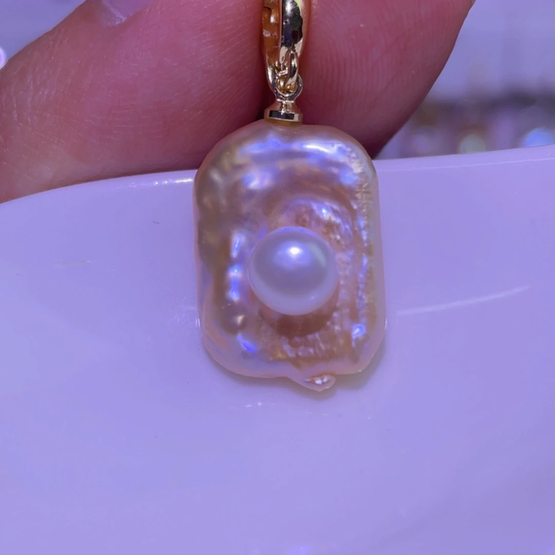 天然淡水珍珠吊坠未镶嵌淡水珍珠