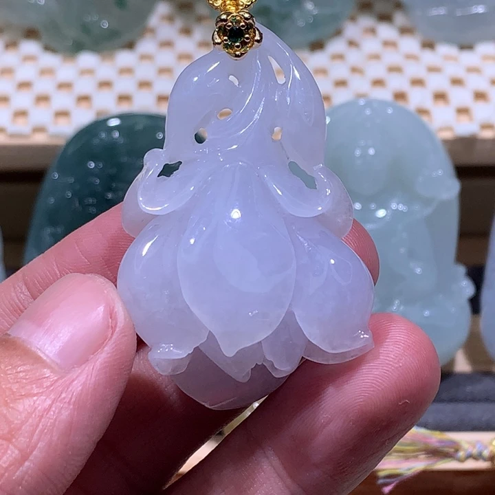 翡翠未镶嵌颈饰/炸/花花