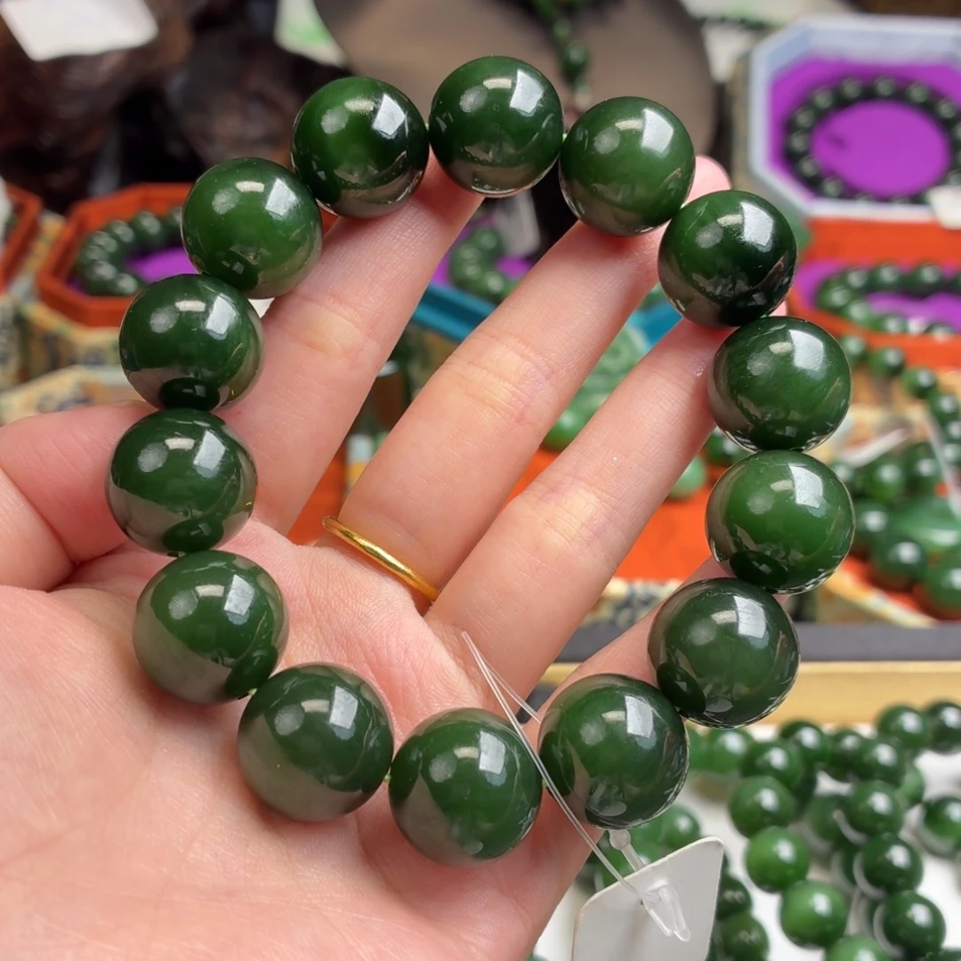 和田玉（碧玉）未镶嵌手串