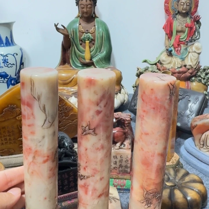 碧***舟石材手工艺品摆件包邮