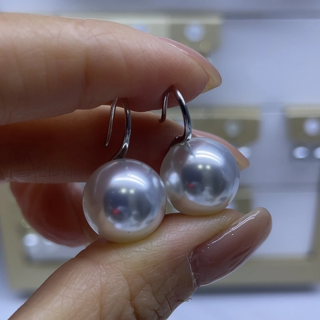 耳饰淡水珍珠银S925镶嵌