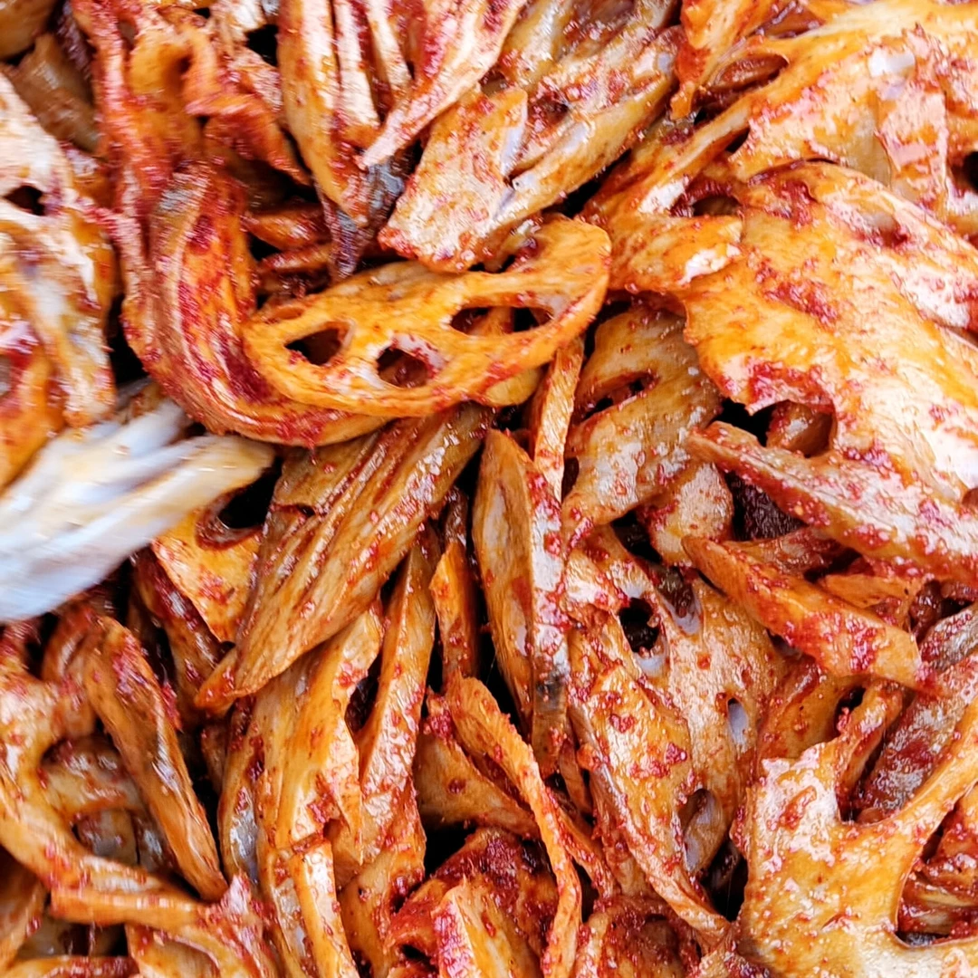 香辣藕榨下饭菜500克1袋，不带甜，不带酸，淼誉坛酱菜