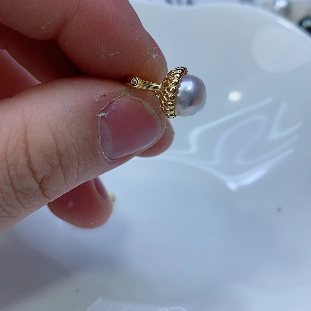 海水珍珠颈饰银S925镶嵌