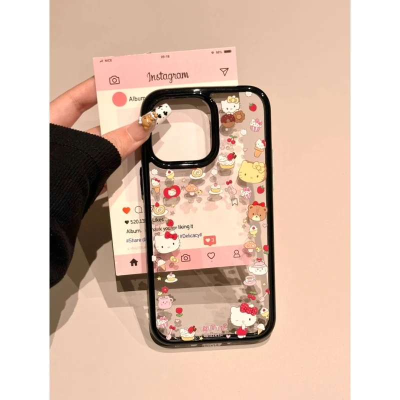 奥菲顿可爱凯蒂猫适用苹果16plus手机壳15pro清新14小众13新款12