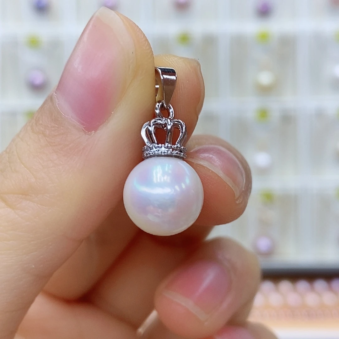 合金淡水珍珠吊坠(赠链)