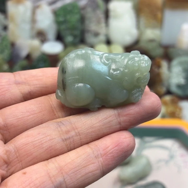 和田玉银S925镶嵌颈饰