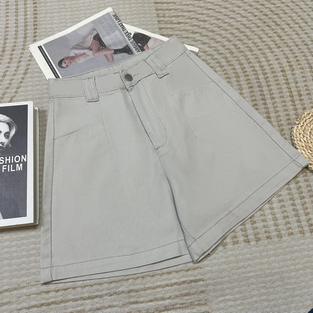 高腰莫兰灰牛仔短裤女夏季2025年新款爆款a字宽松显瘦薄外穿热裤