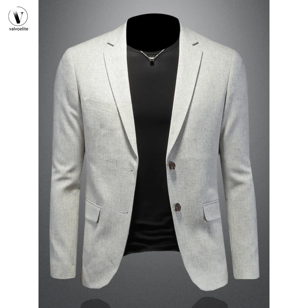 VALVOELITE秋冬新款轻薄透气西服男休闲薄款西装外套便装单西上衣