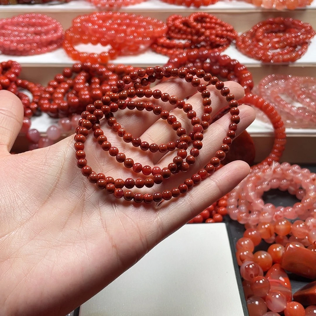 南红玛瑙未镶嵌手链
