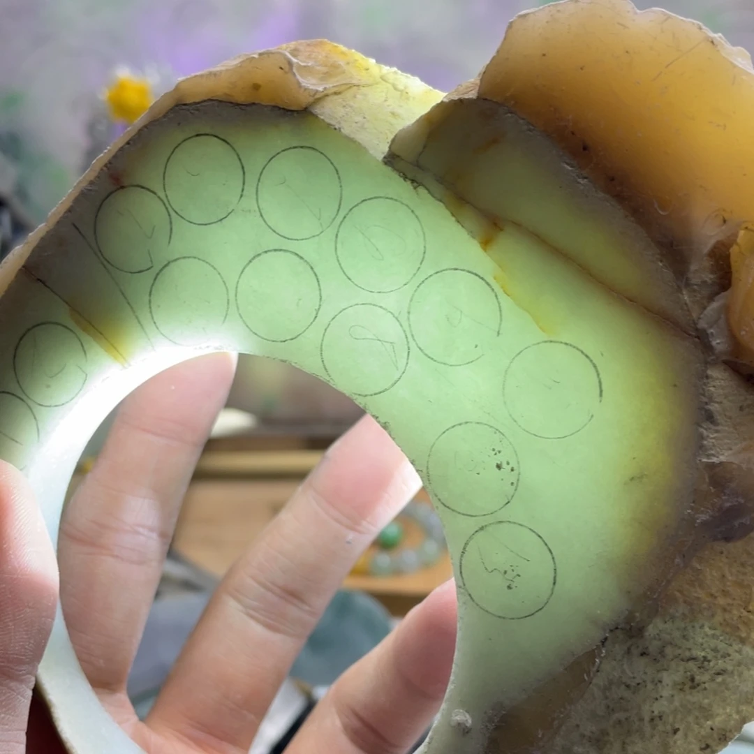 翡翠未镶嵌挂件K缅甸天然翡翠片料