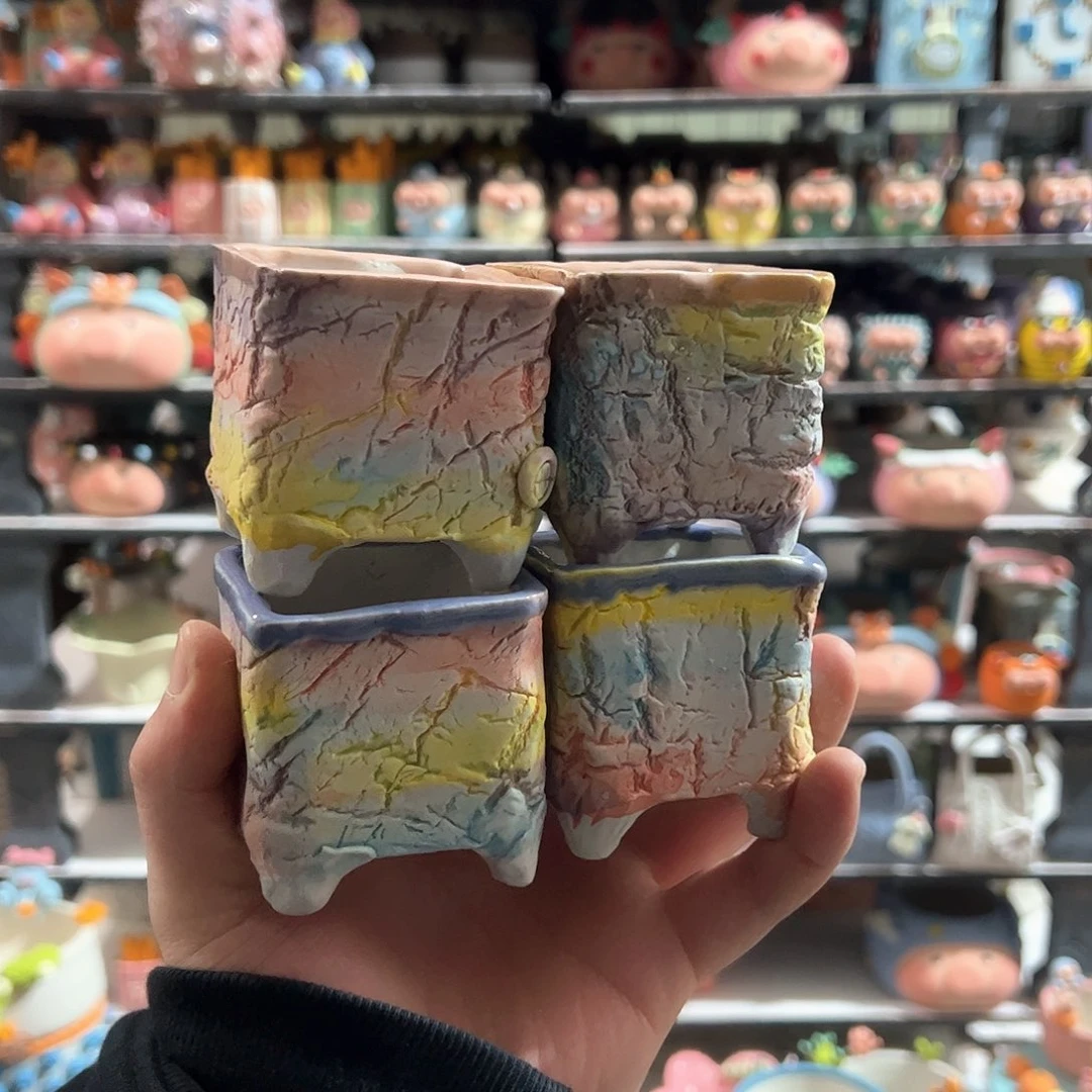 陶瓷可爱多肉花盆 微瑕