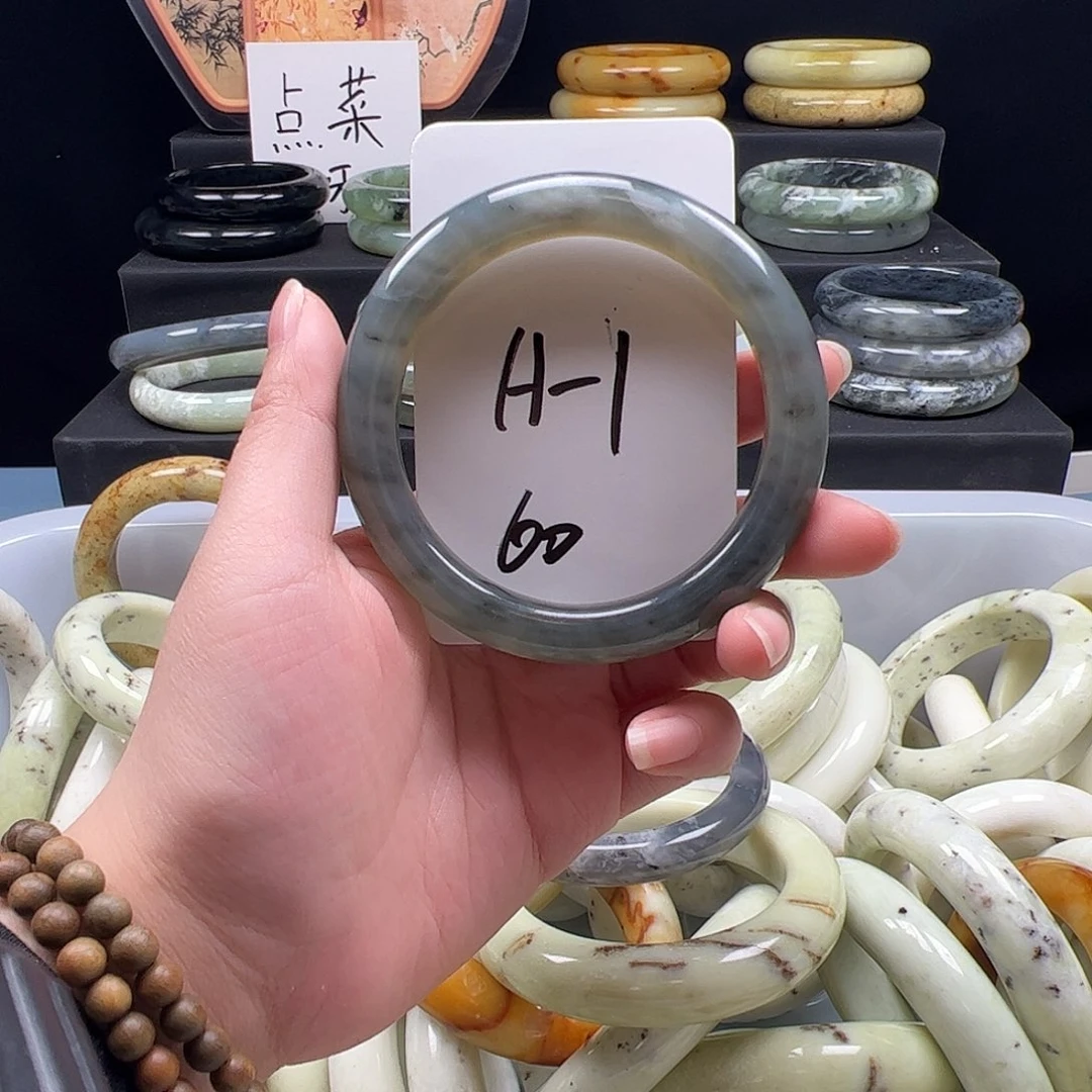 蛇纹石玉合金手镯