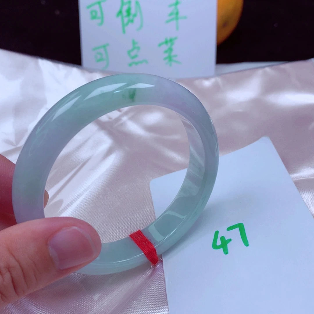 未镶嵌手镯翡翠缅甸天然A货翡翠手镯55.6