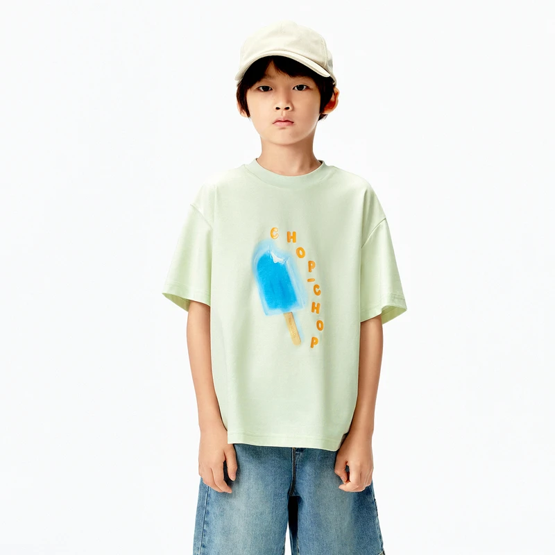 littlemoco童装25夏装男女童凉感衣运动短袖T恤#KBE2TEE010