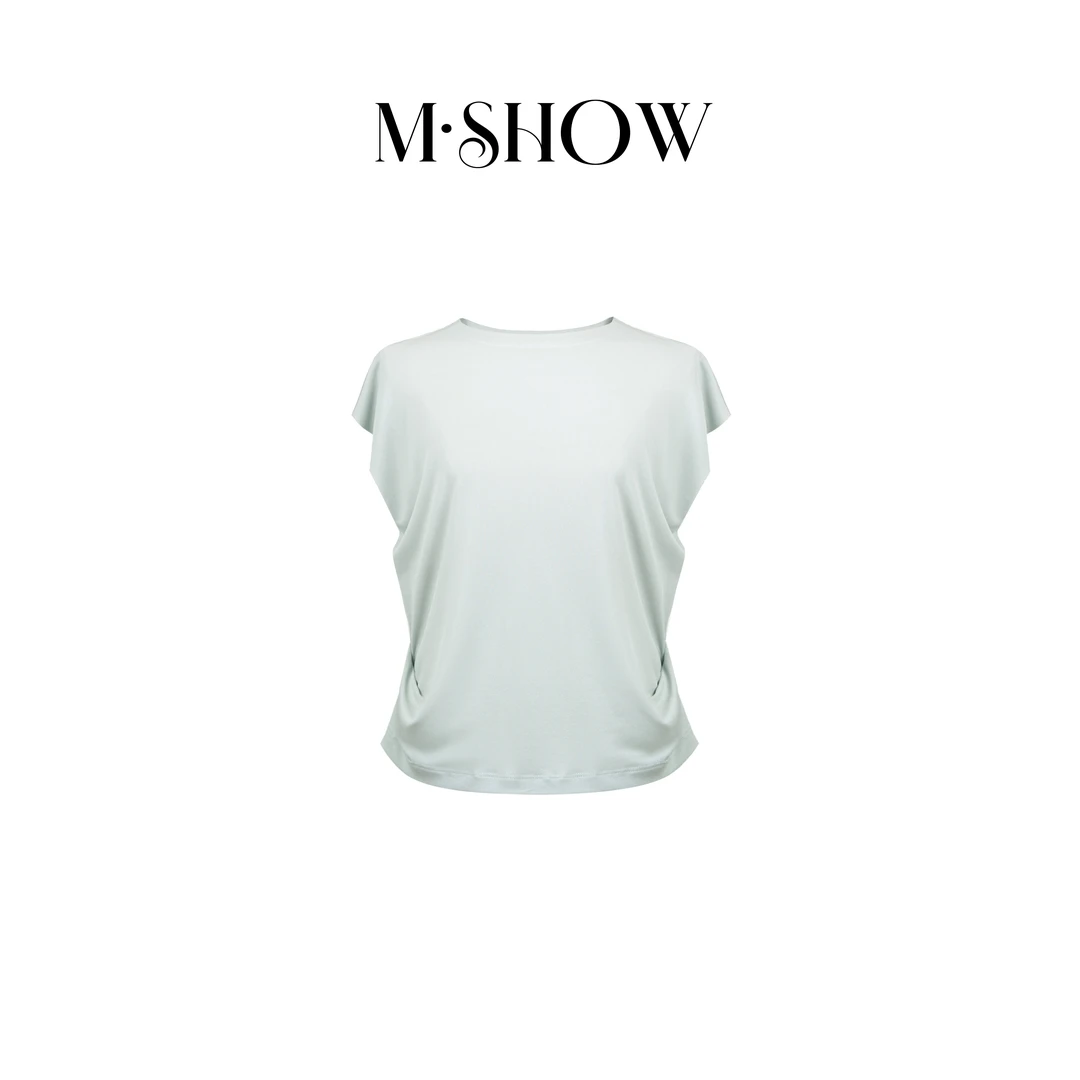 【针织真丝】100%桑蚕丝150克重针织强加捻女士真丝短袖T恤5228T