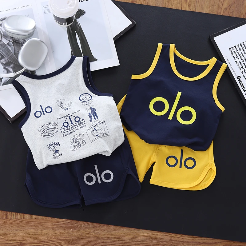 男童背心短裤套装夏季2025新款儿童夏装薄款小童宝宝坎肩衣服童装