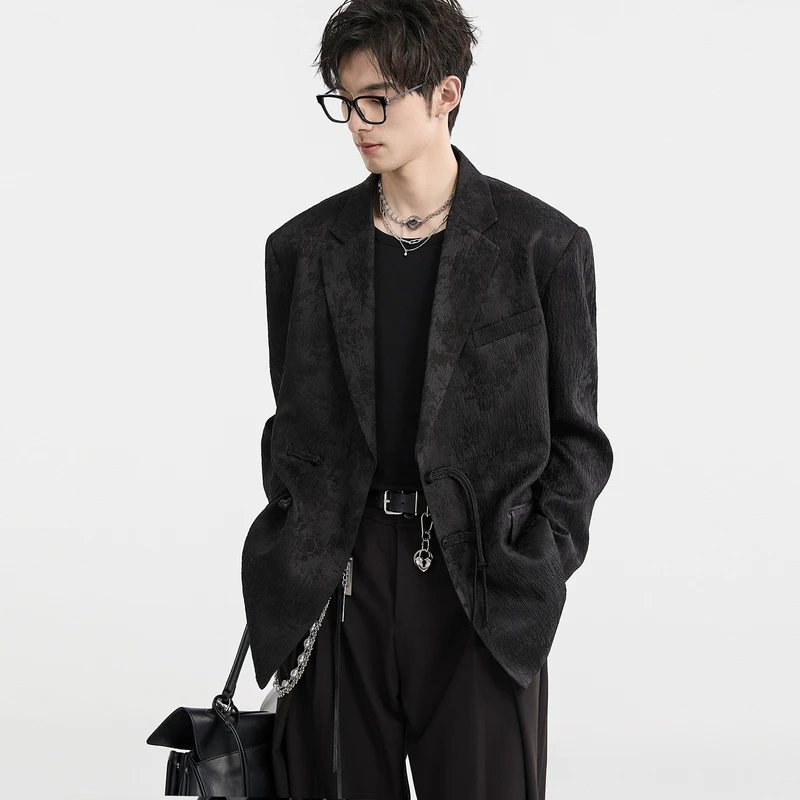 [定织新中式国风]BJZE男装25春季新款休闲西装雅痞帅外套C511101