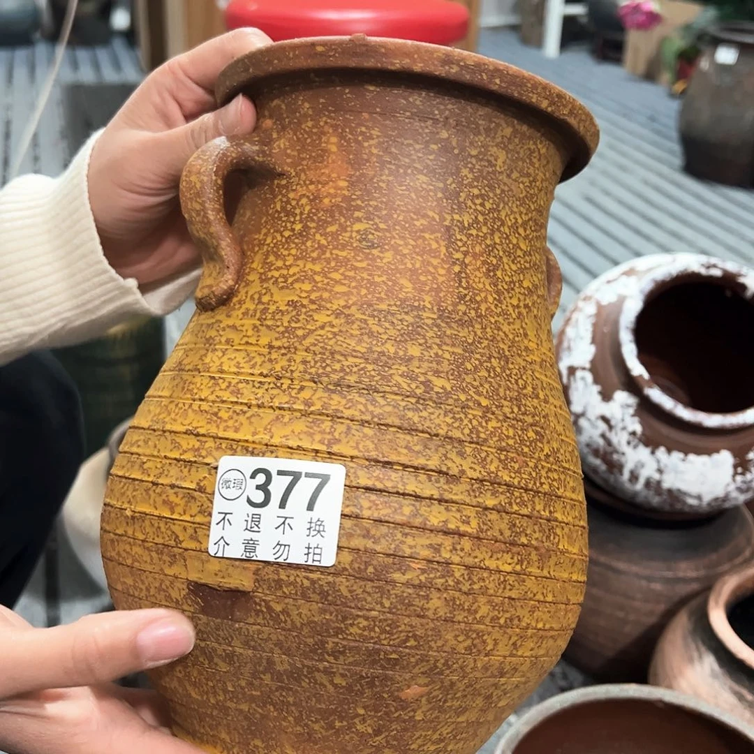 红陶瑕疵黄双耳377