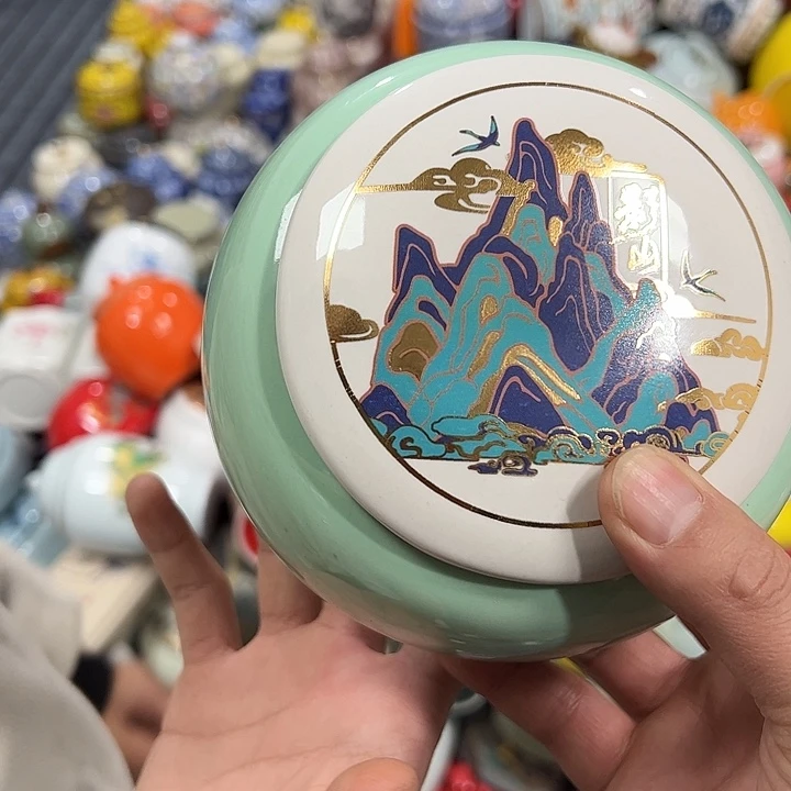 茶叶罐陶瓷家用储物罐瑕疵品介意勿拍