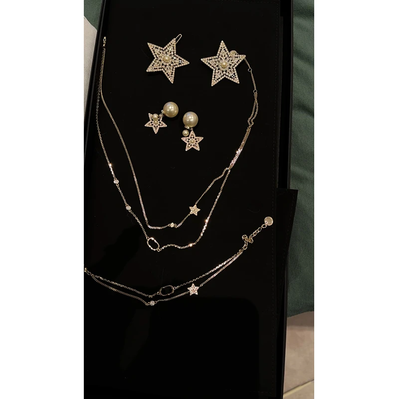 铜合金项链 25秋冬限定重工璀璨五角星飾品 YG1042 预约