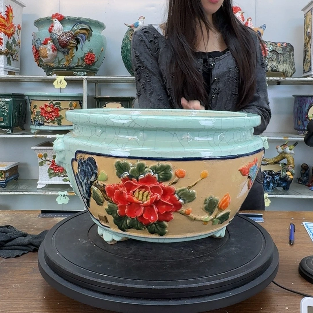 往***风圆盆内口28深度18