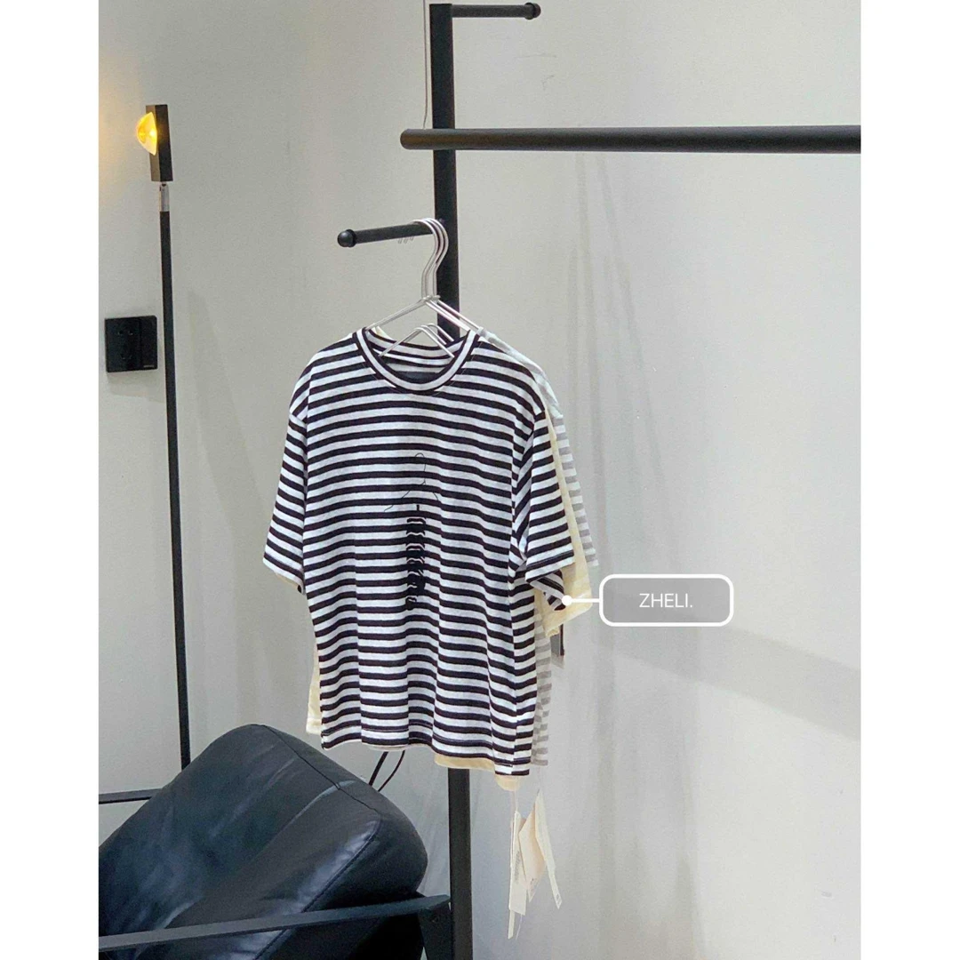 6957-ZL-韩系条纹T恤