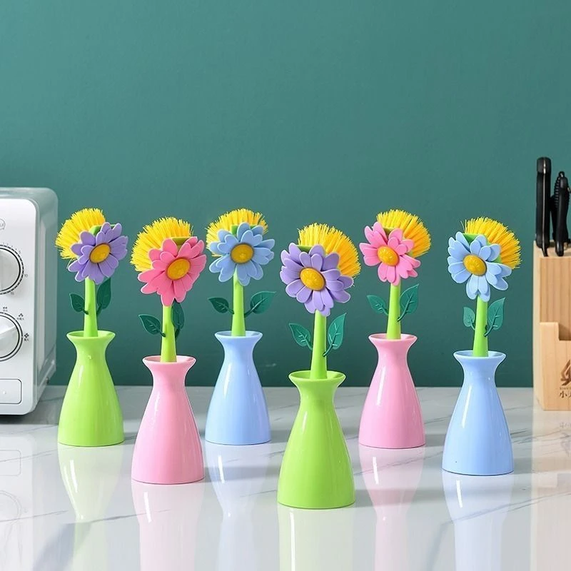 洗锅神器锅刷洗锅刷不伤锅不粘油带柄长柄刷锅刷子擦厨房清洁刷jl