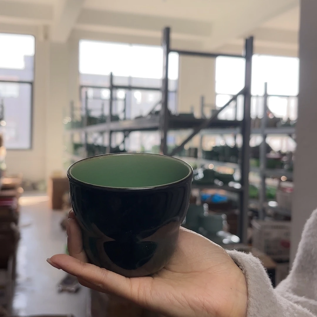 龙泉云间青瓷小米茶器