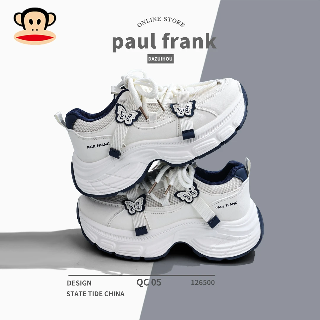 大嘴猴透气女鞋时尚休闲百搭运动鞋潮流轮胎底超厚蝴蝶爆款老爹鞋