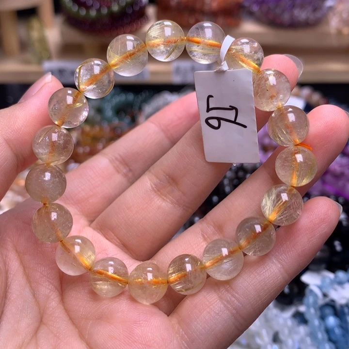 未镶嵌手串水晶9.9金发晶