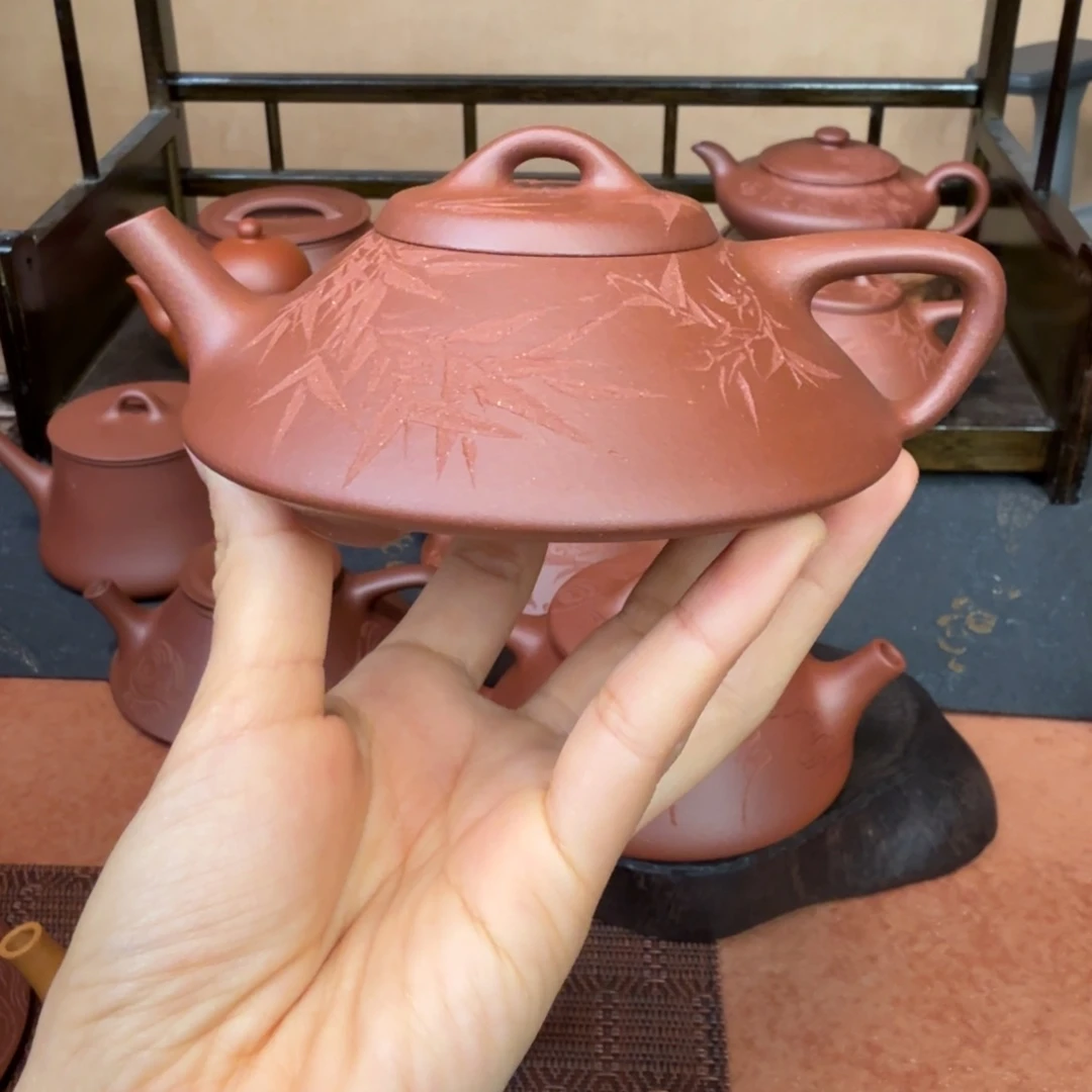 紫砂合瓢黄龙山深井紫泥160cc合瓢